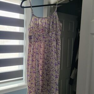 Floral Purple and Yellow Sundress